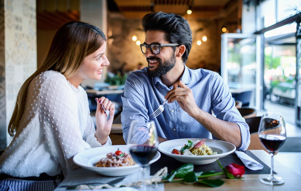 Finger Lakes Restaurants, happy couple dining out for a casual lunch in Upstate New York 