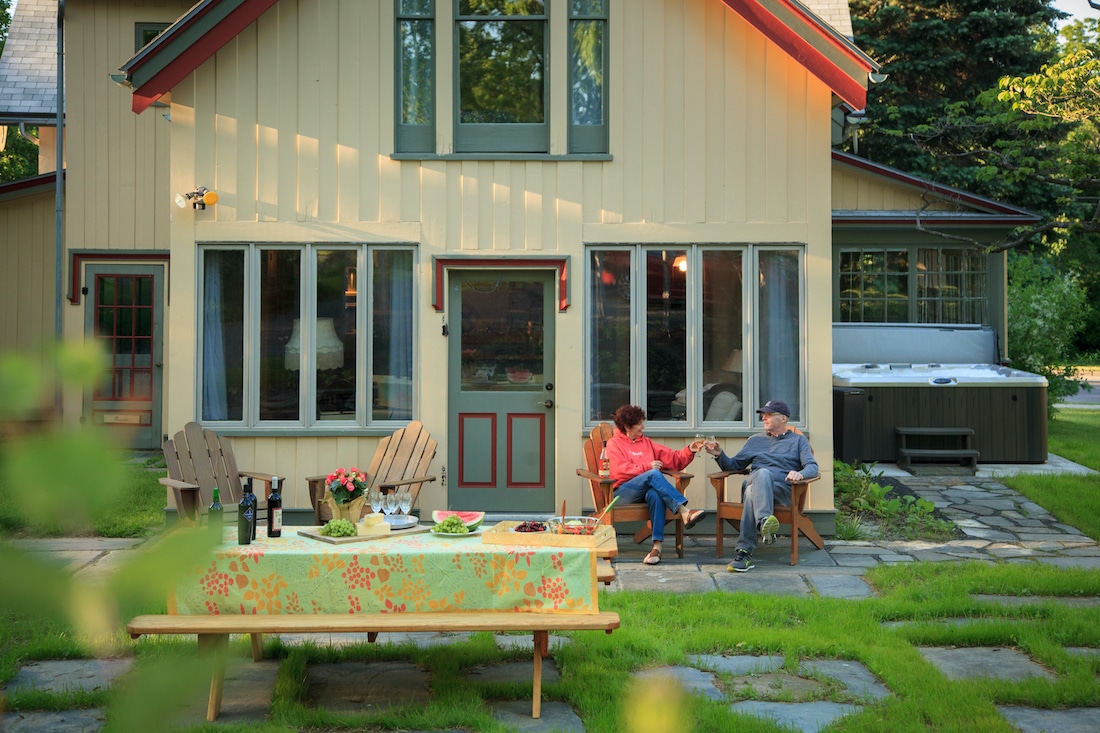 Robert Treman State Park, photo of our garden at our Finger Lakes Bed and Breakfast