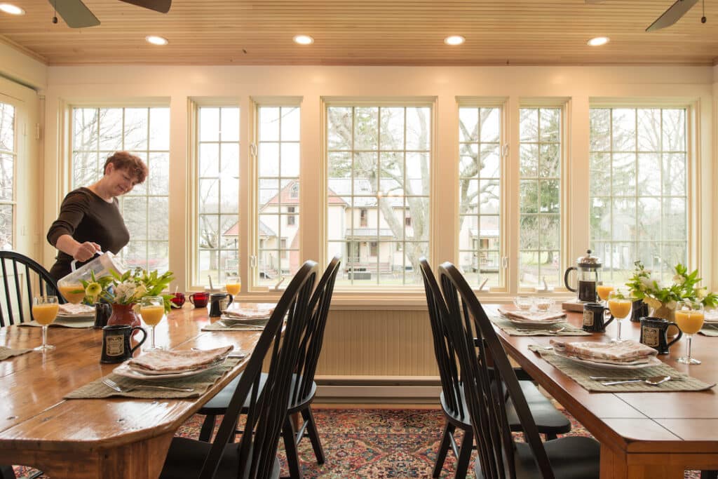 Things to do in the Finger Lakes, photo of our open dining room at Inn at Gothic Eves