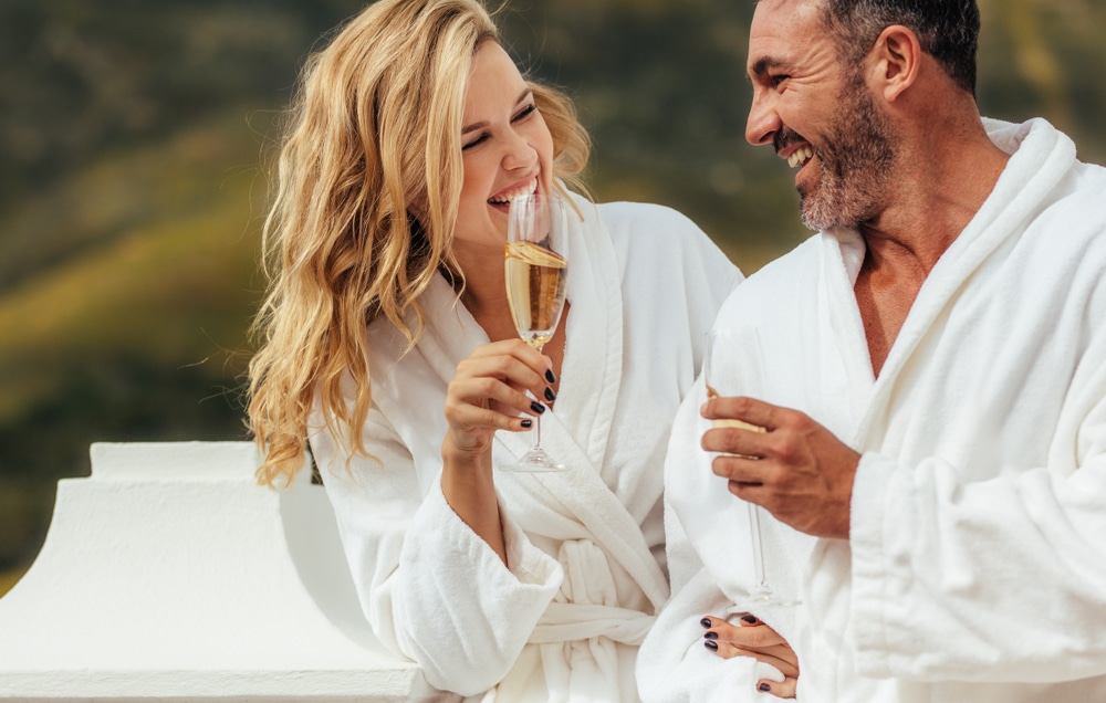 Wellness Retreat in New York, photo of a couple ready to get a massage