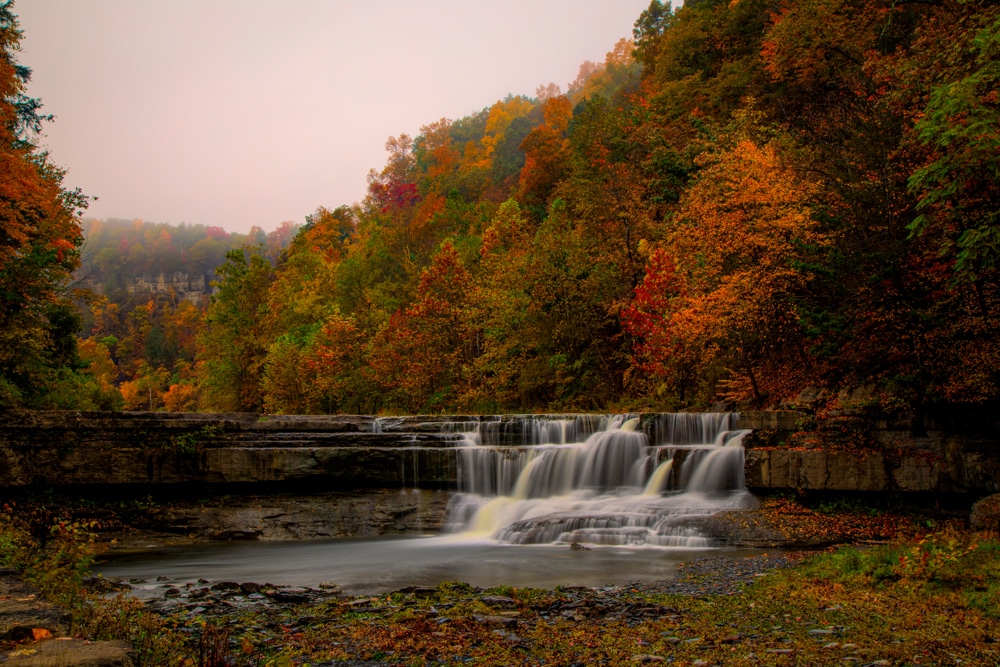 Upstate New York Waterfalls, fall in the Finger Lakes