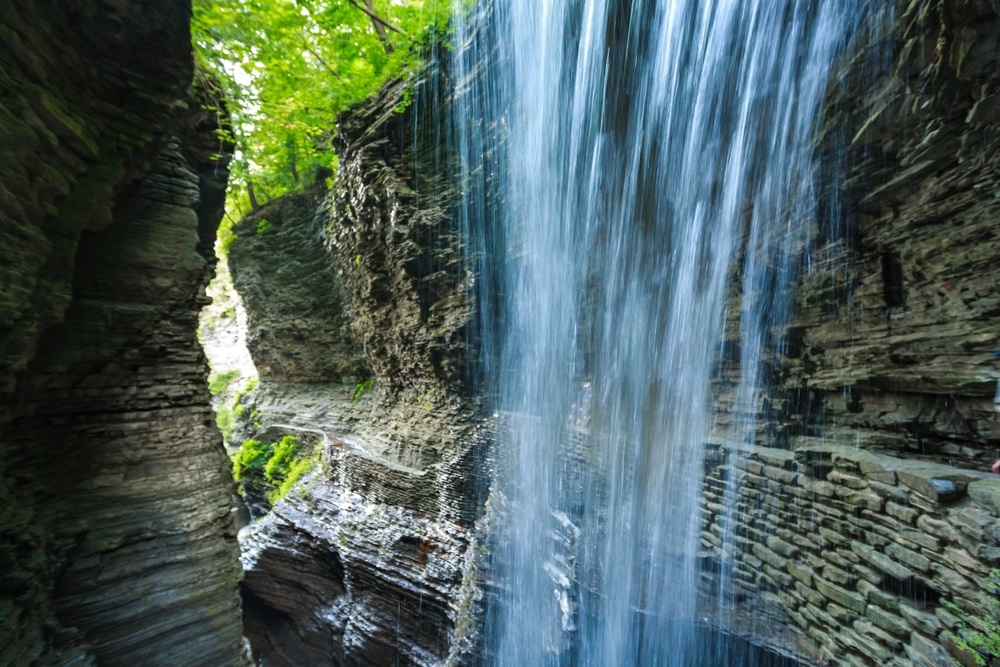 Photo from the Watkins Glen Gorge Trail in the Finger Lakes 